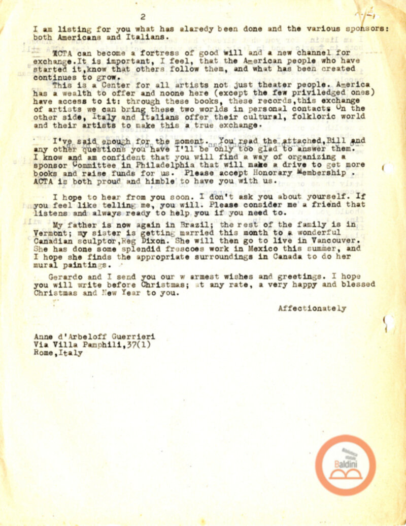 Stagione 1956 - 1957 - corrispondenza