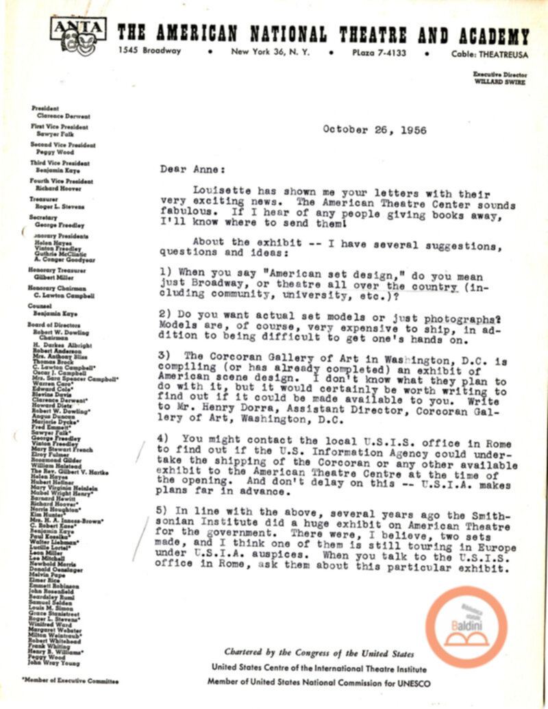 Stagione 1956 - 1957 - corrispondenza