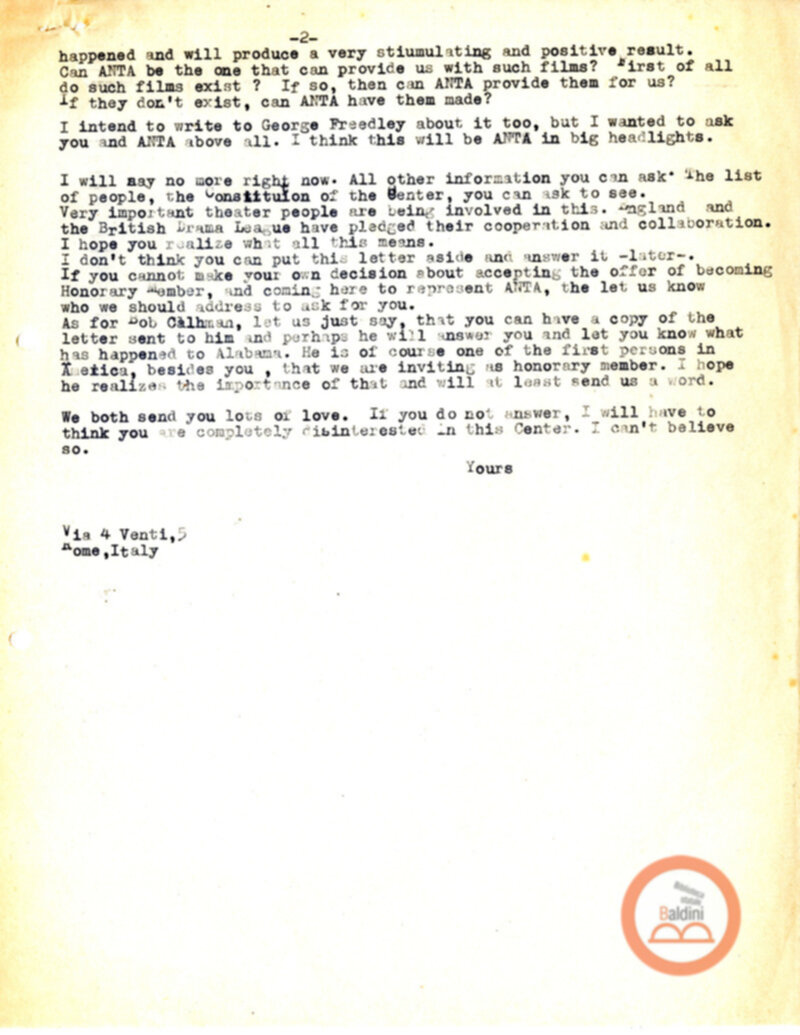 Stagione 1956 - 1957 - corrispondenza