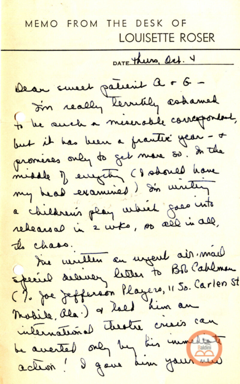 Stagione 1956 - 1957 - corrispondenza