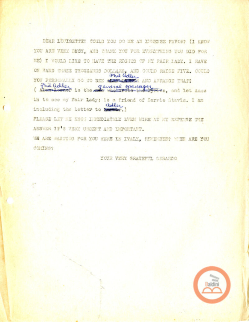 Stagione 1956 - 1957 - corrispondenza