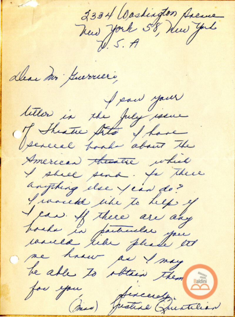 Stagione 1956 - 1957 - corrispondenza