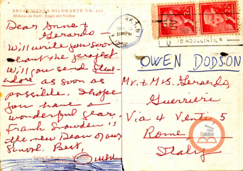 Stagione 1956 - 1957 - corrispondenza