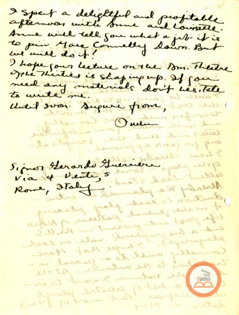 Stagione 1956 - 1957 - corrispondenza