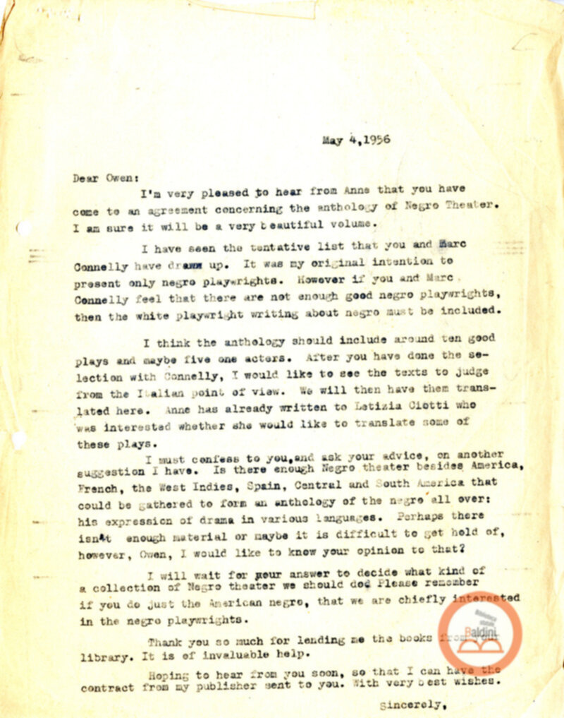 Stagione 1956 - 1957 - corrispondenza