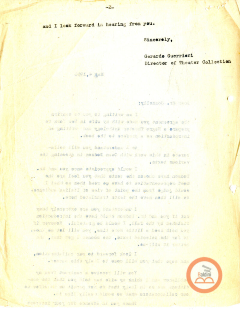 Stagione 1956 - 1957 - corrispondenza