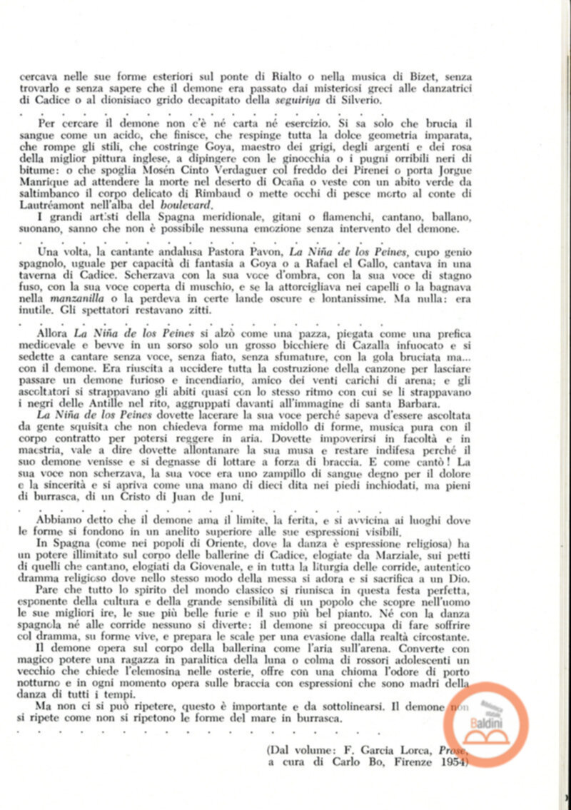 "Lorca e il flamenco"