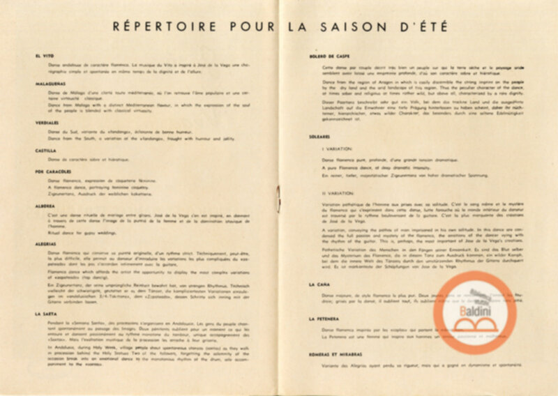 "Flamenco et dances espagnoles"