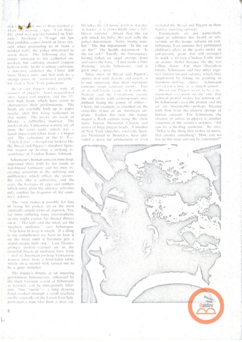 Bread and Puppet Theatre - rassegna stampa