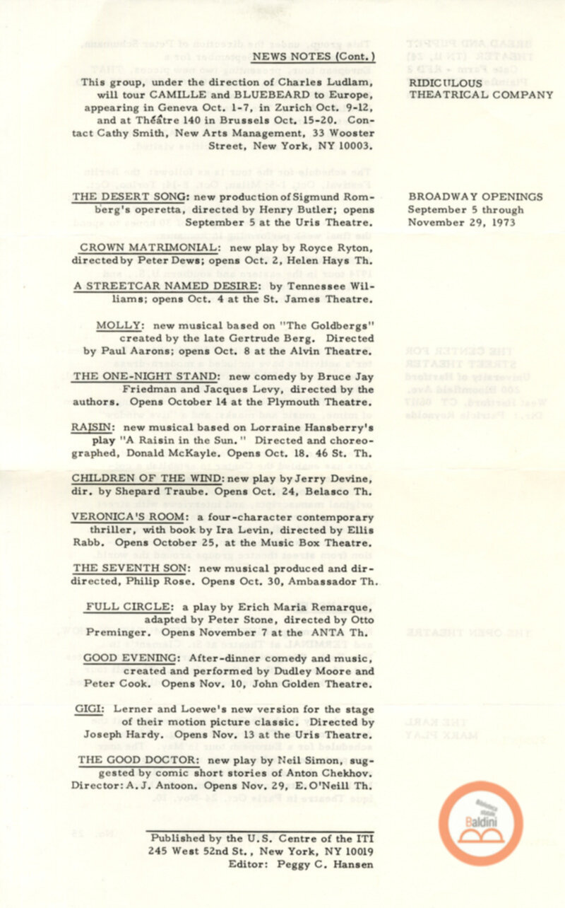 Bread and Puppet Theatre - rassegna stampa