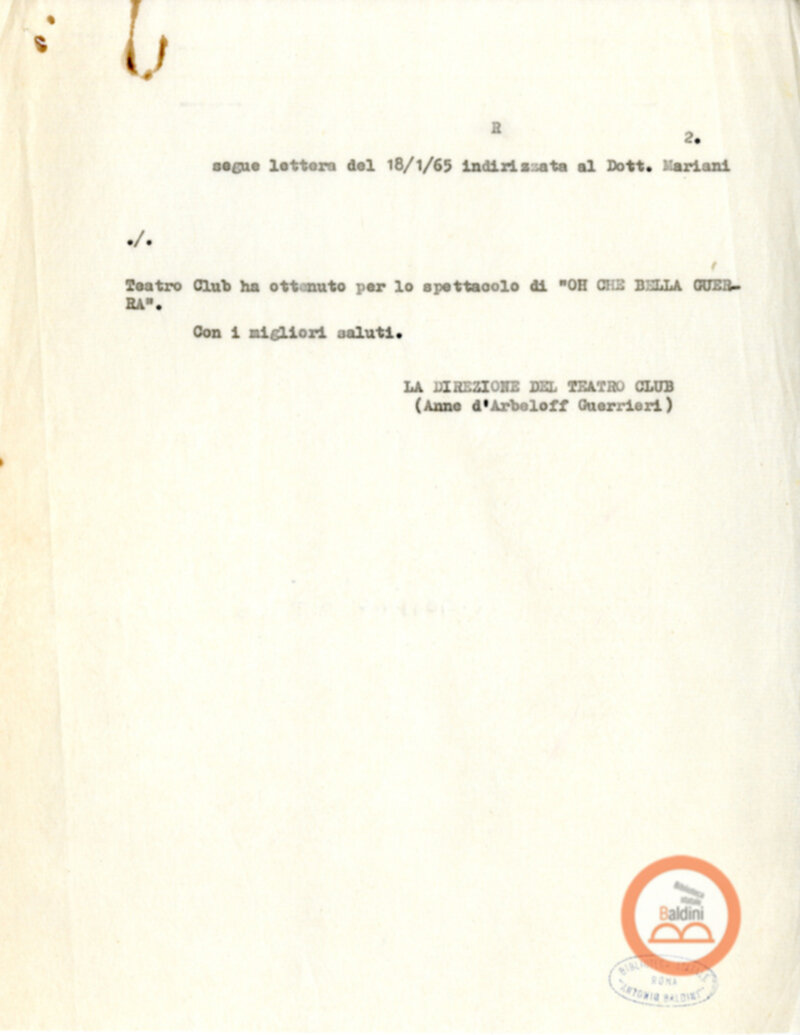 Collaborazione con il Dopolavoro INAIL