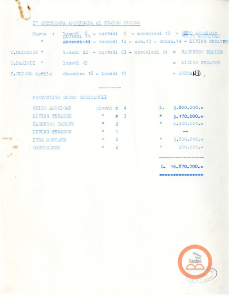 Preventivo  1964-1965