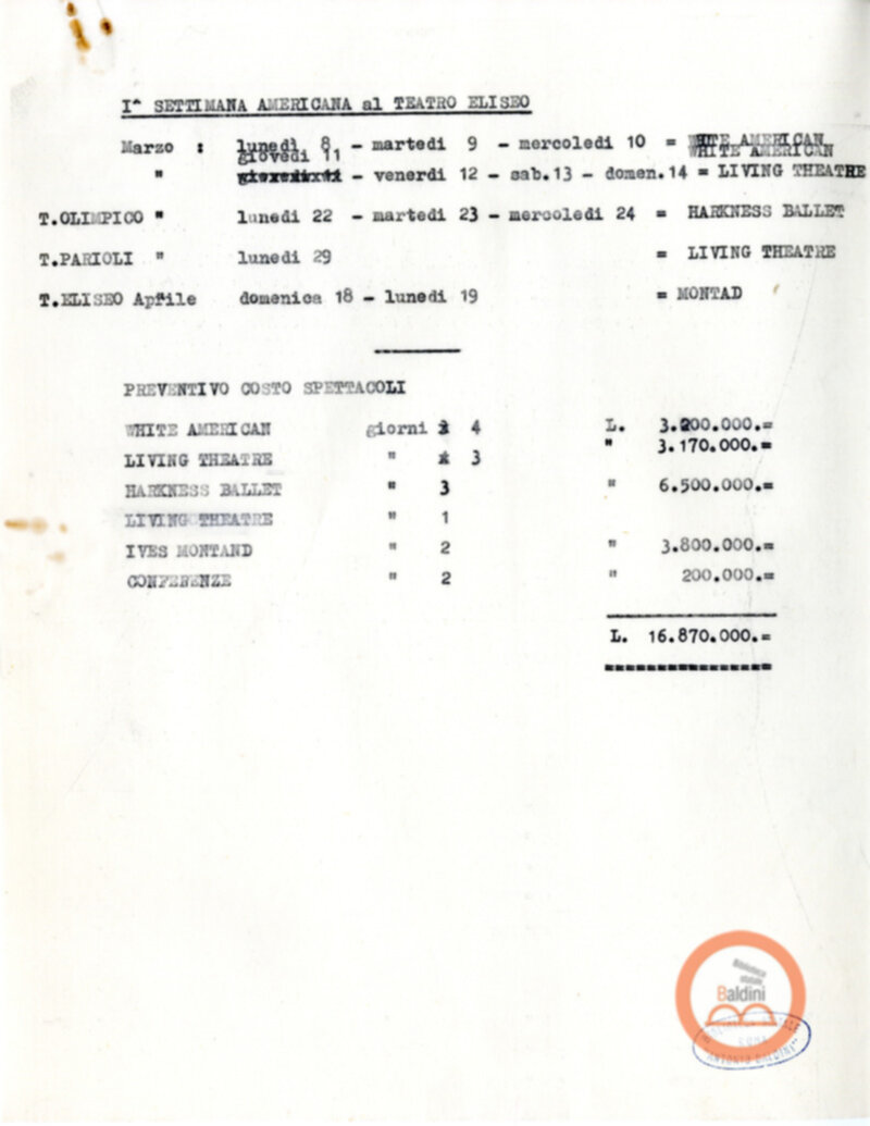 Preventivo  1964-1965