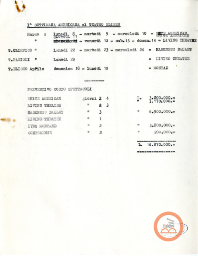 Preventivo  1964-1965