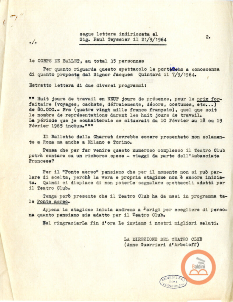 Lettera a Paul Teyssier