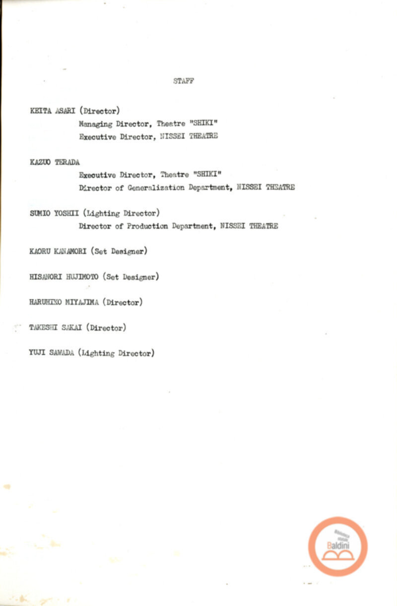Teatro Shiki - spettacolo e artisti