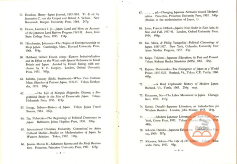 Reading on the modernization of Japan