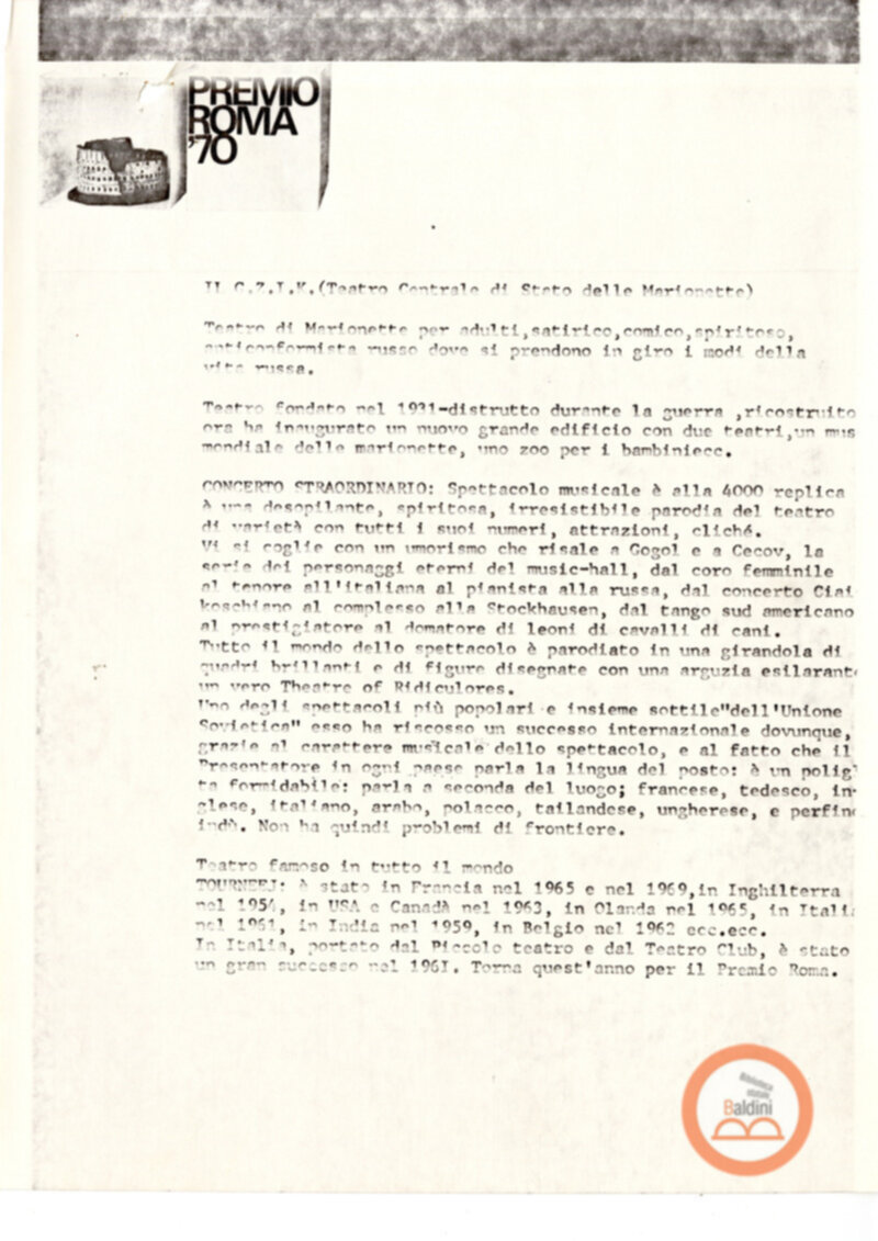 Corrispondenza con Wladimir Golovin e Serghei Obraszov.