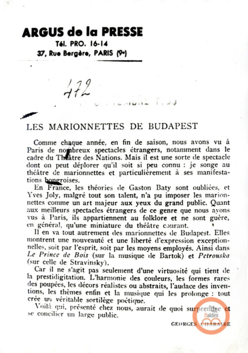 Marionette del Teatro ungherese