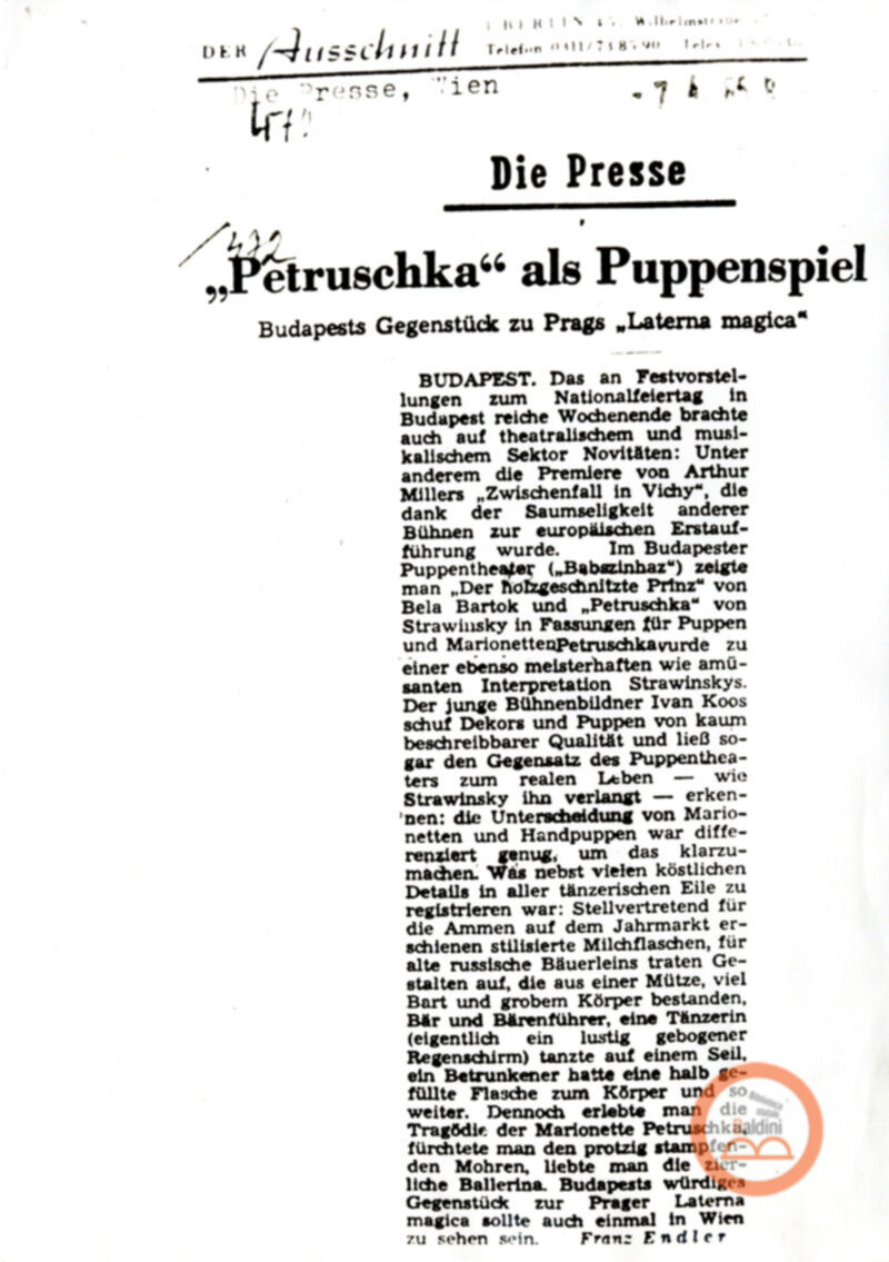 Marionette del Teatro ungherese