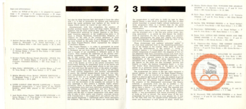 Burattini ungheresi del Teatro di Budapest