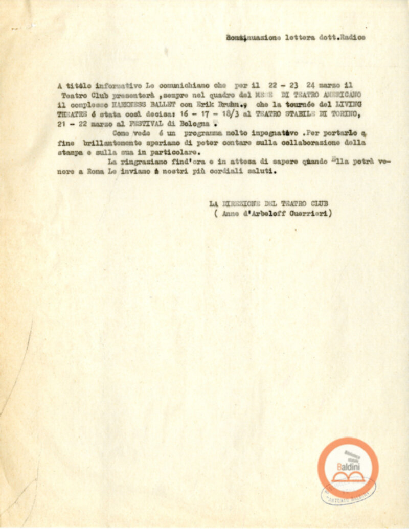 Lettera a Raul Radice