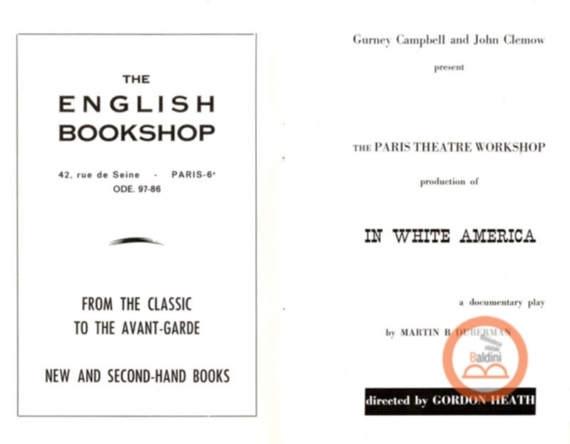 In White America - programma