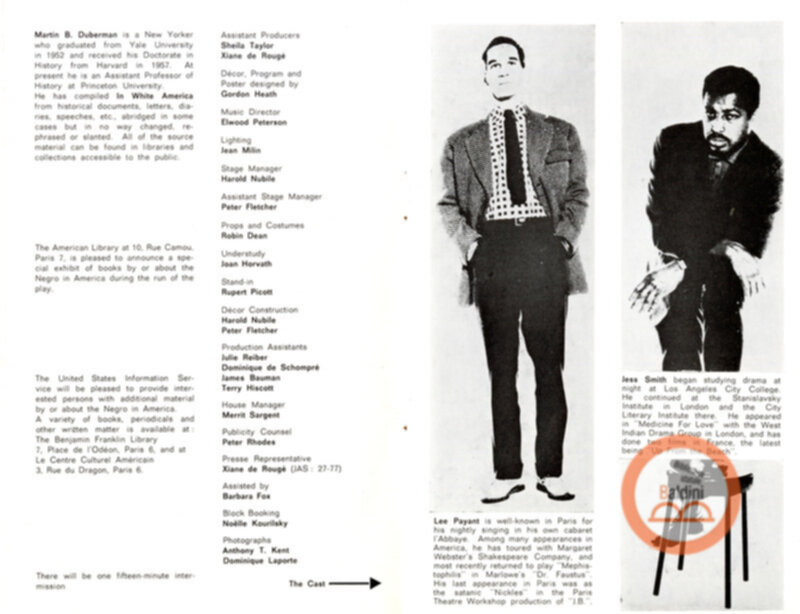 In White America - programma