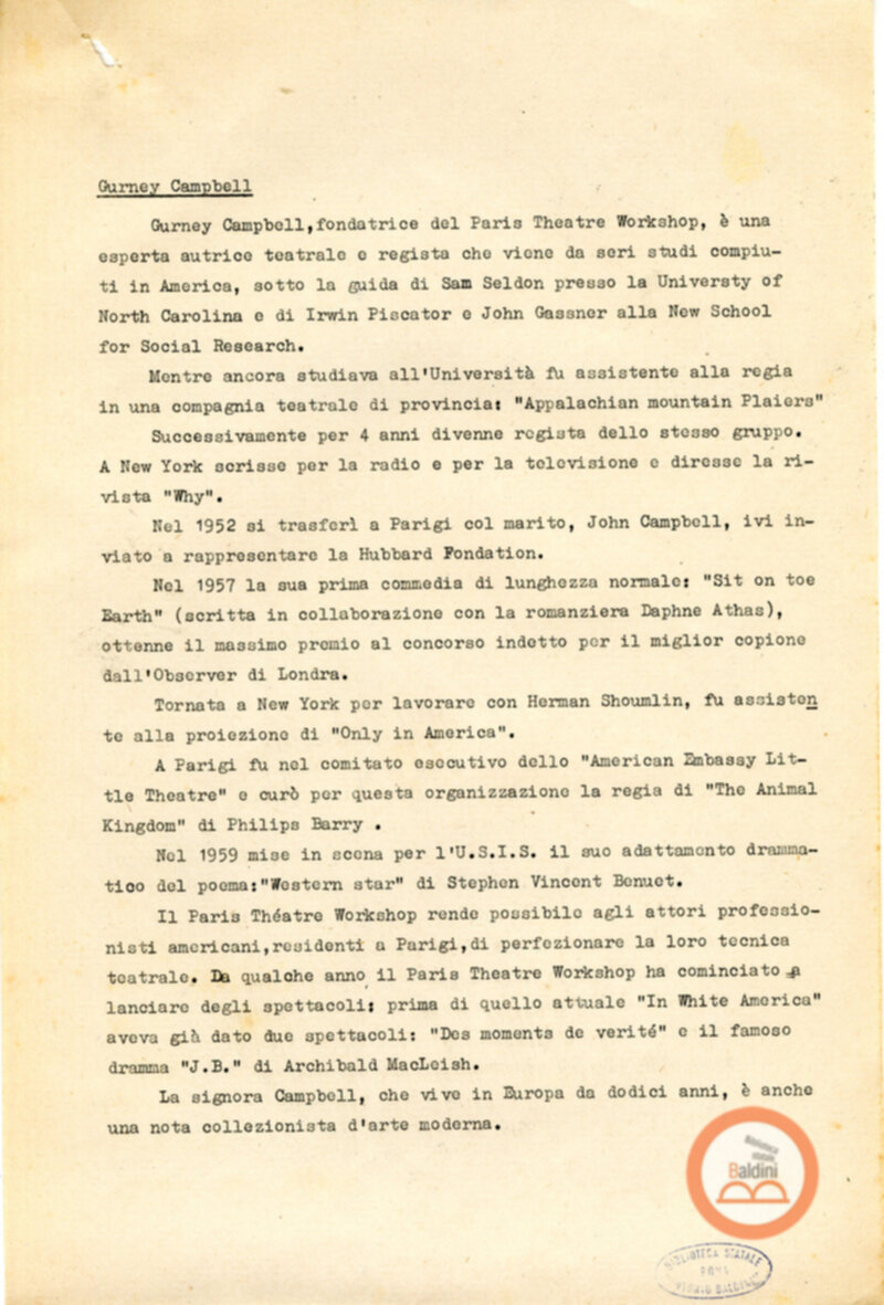 In White America - appunti