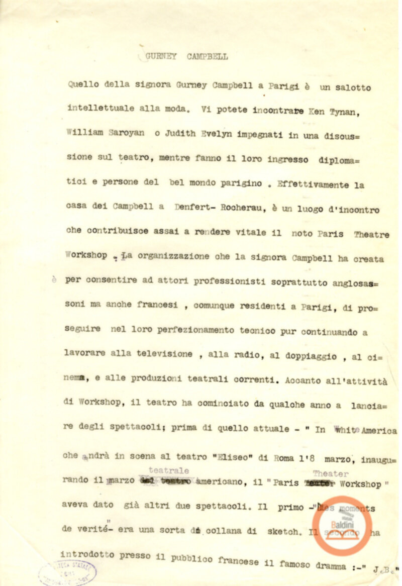 In White America - appunti