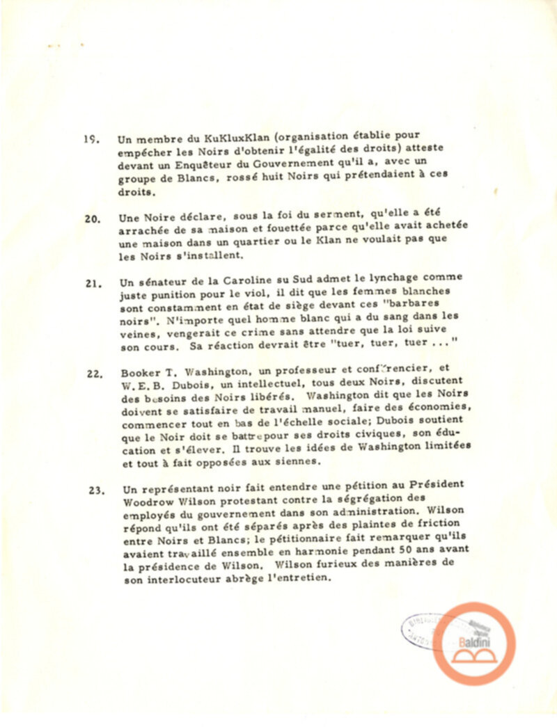 In White America - appunti