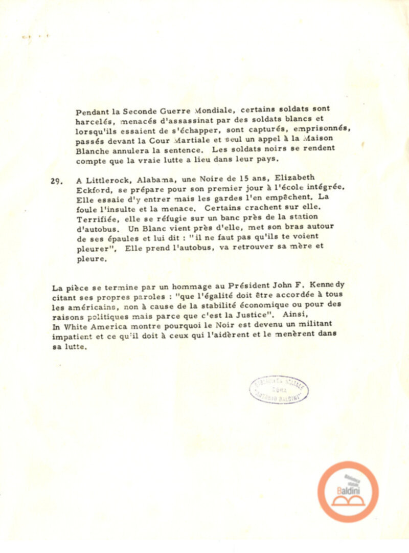 In White America - appunti