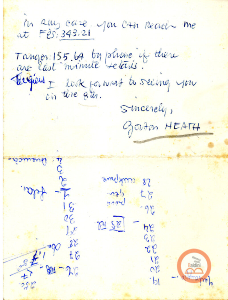 Contratto con la Compagnia del The Paris Theare Workshop e corrispondenza ad esso relativa.