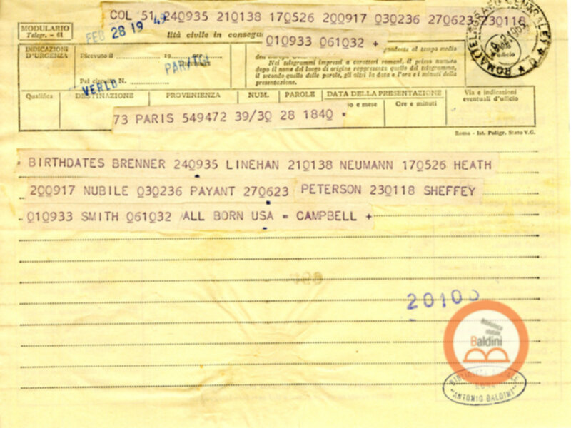 Contratto con la Compagnia del The Paris Theare Workshop e corrispondenza ad esso relativa.