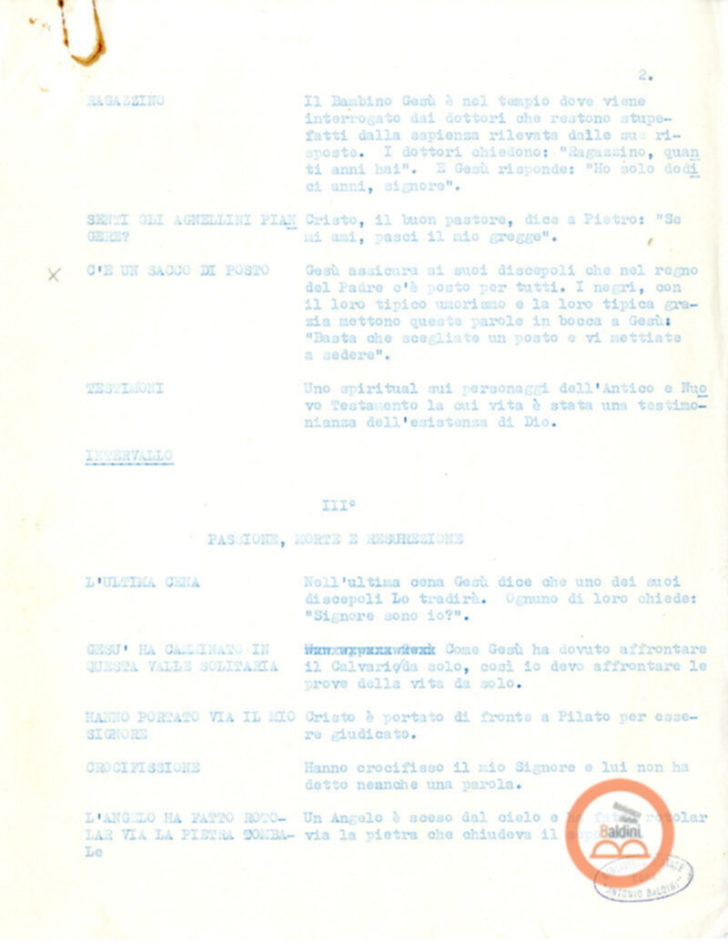 Antico e sul Nuovo Testamento