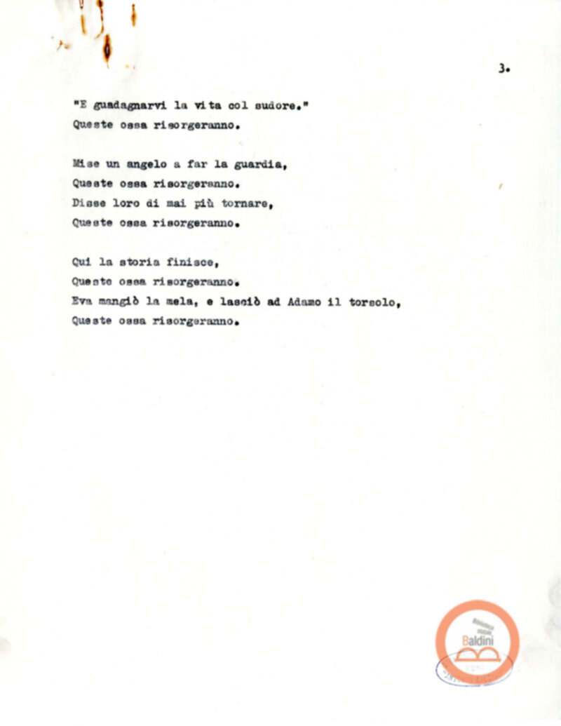 Queste cose risorgeranno