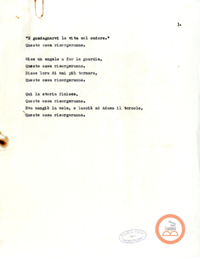 Queste cose risorgeranno