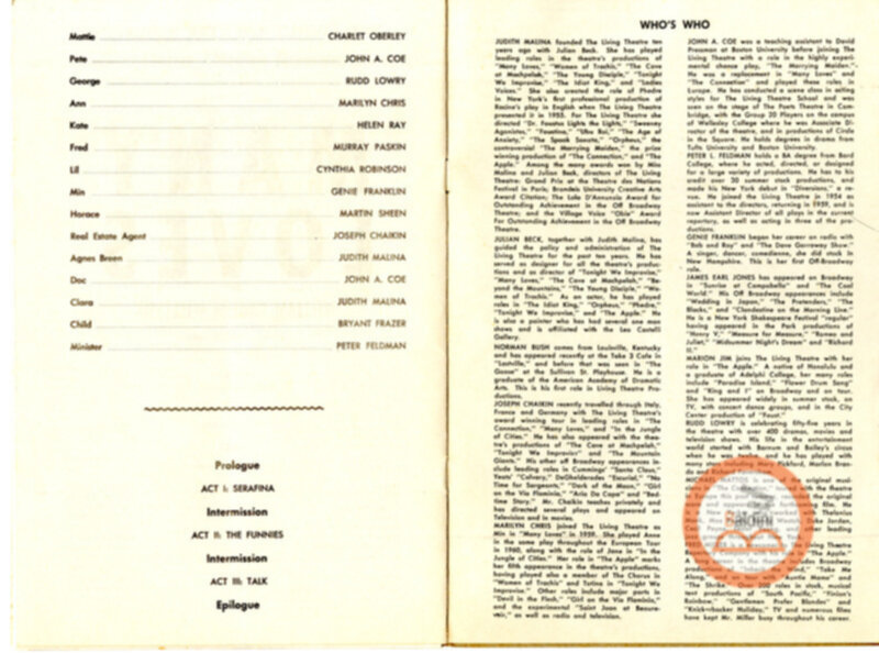 Repertory 1961-1962. 10 th Anniversary