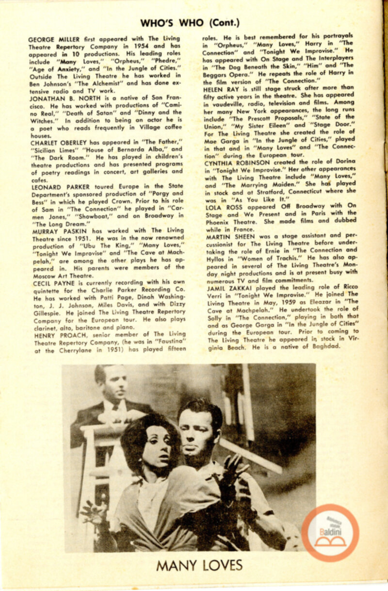 Repertory 1961-1962. 10 th Anniversary