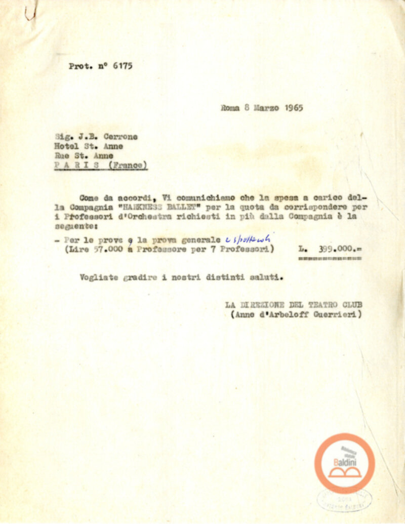 Mese del Teatro Americano J.B. Cerrone