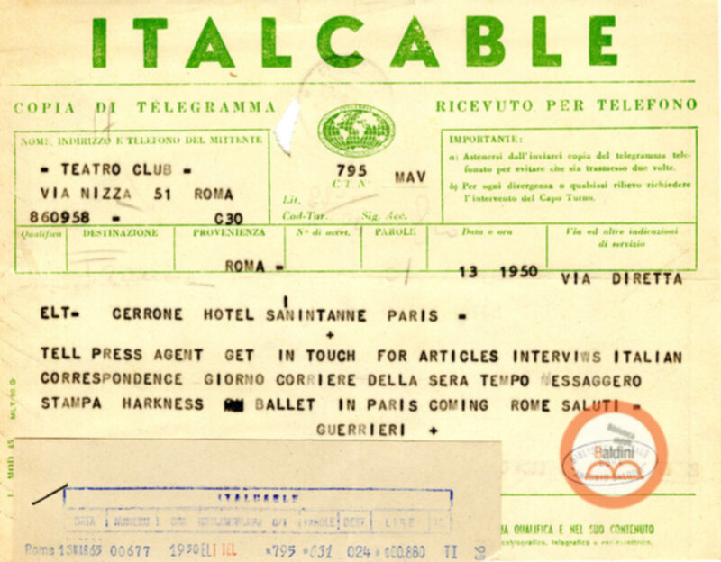 Mese del Teatro Americano J.B. Cerrone