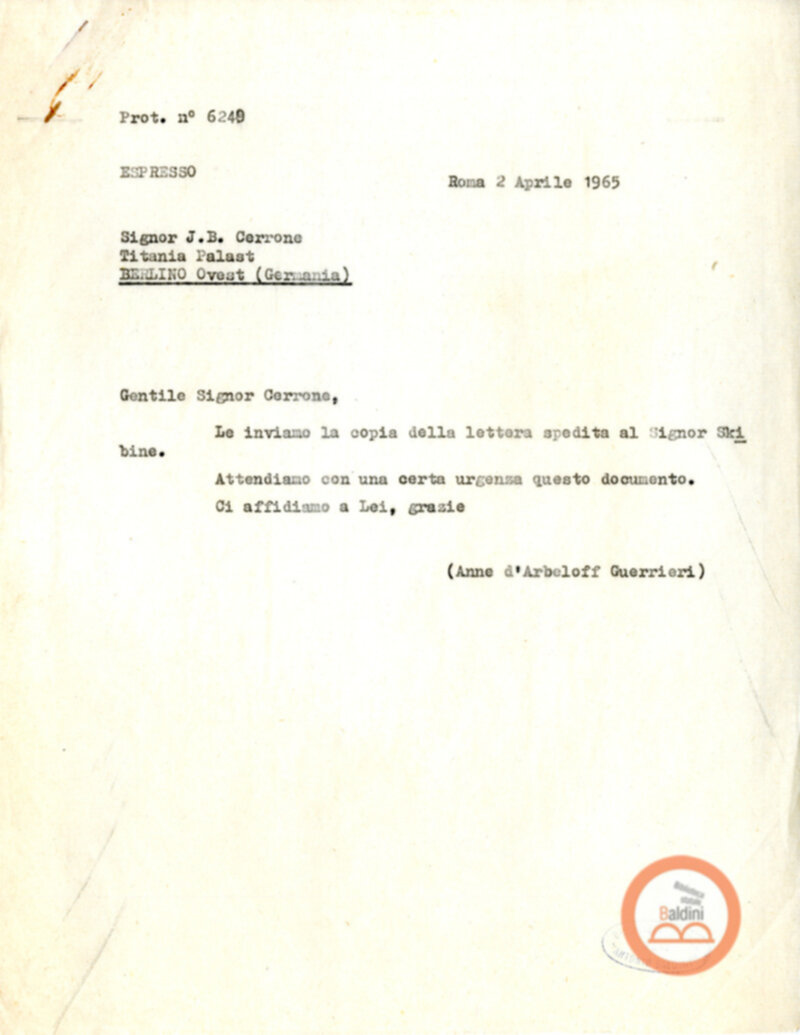 Mese del Teatro Americano J.B. Cerrone