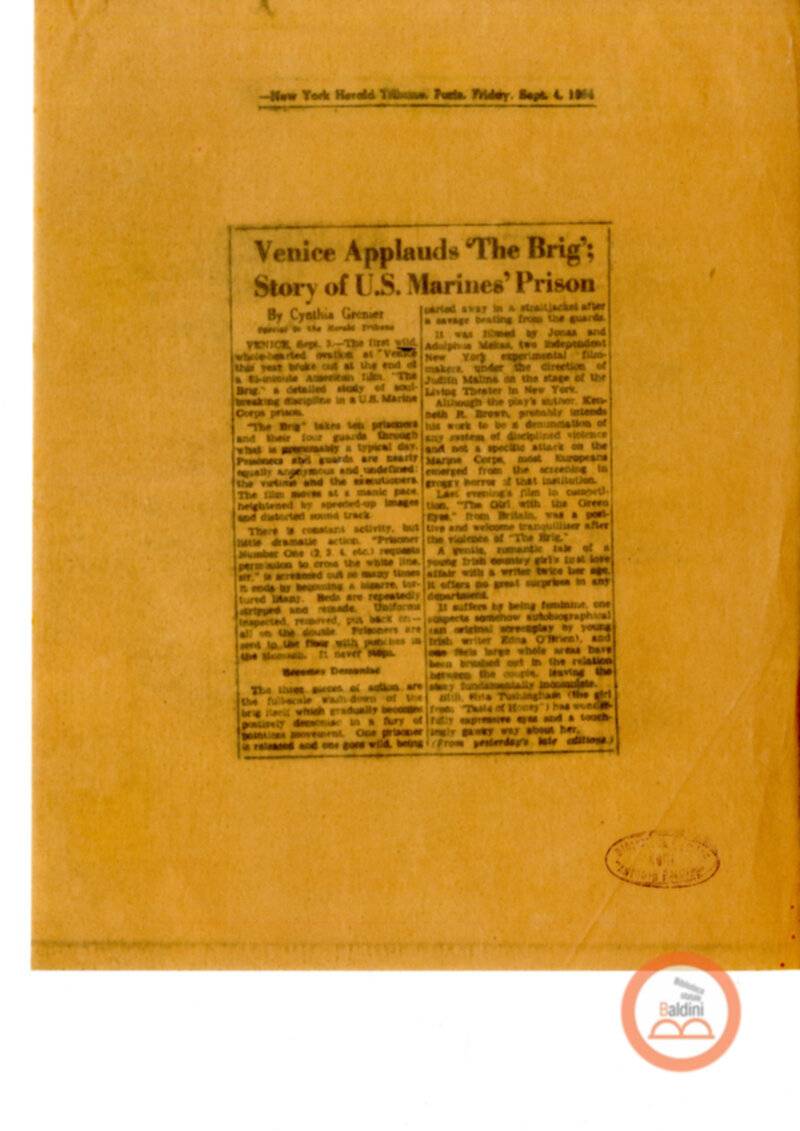 Rassegna stampa - Campagnia del Living Theatre