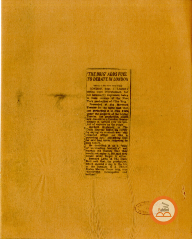 Rassegna stampa - Campagnia del Living Theatre