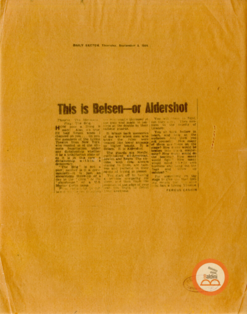 Rassegna stampa - Campagnia del Living Theatre