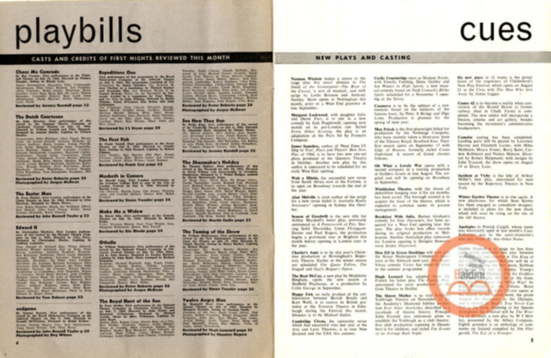 Plays and players - 3 settembre 1964.