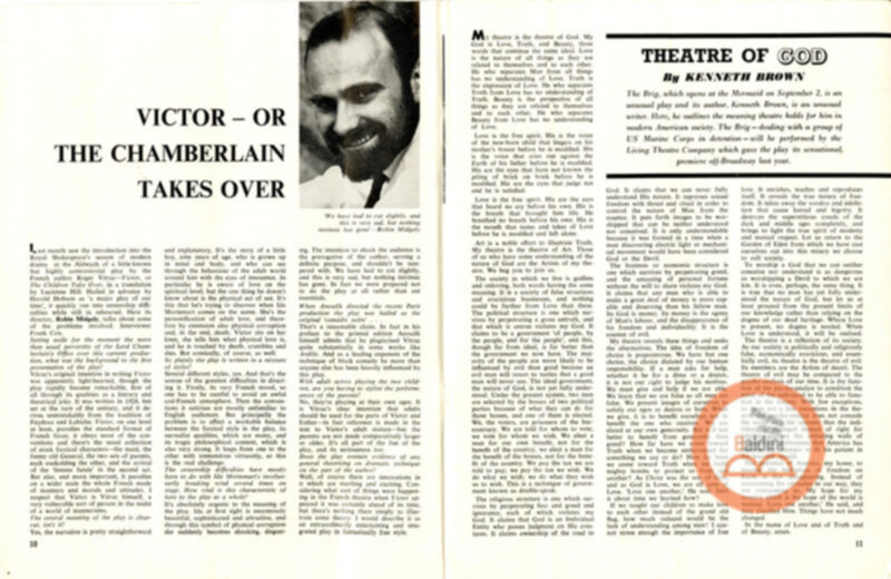 Plays and players - 3 settembre 1964.