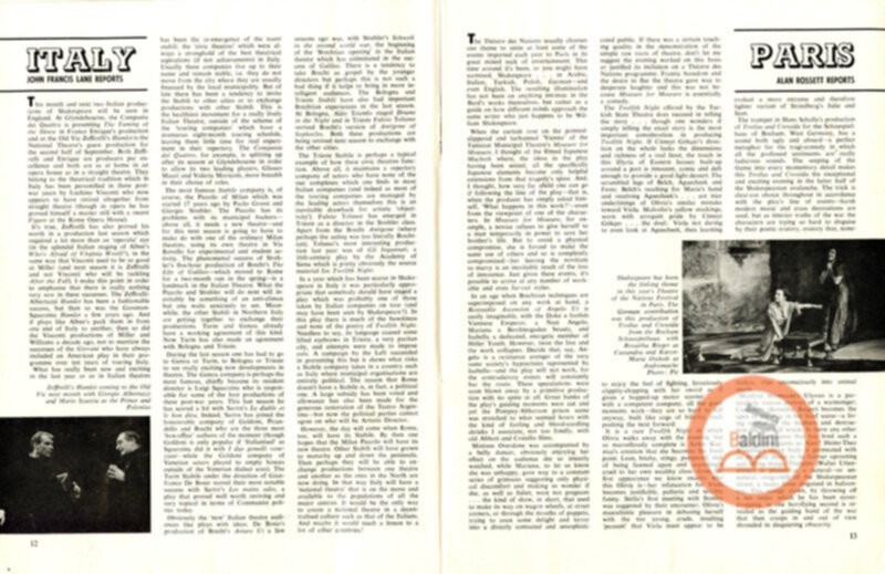 Plays and players - 3 settembre 1964.