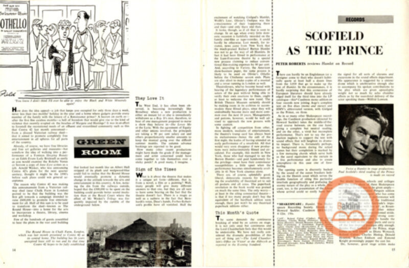 Plays and players - 3 settembre 1964.