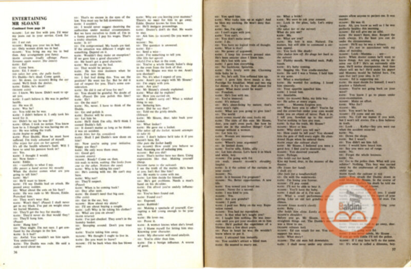 Entertaining Mr Sloane (Joe Orton)